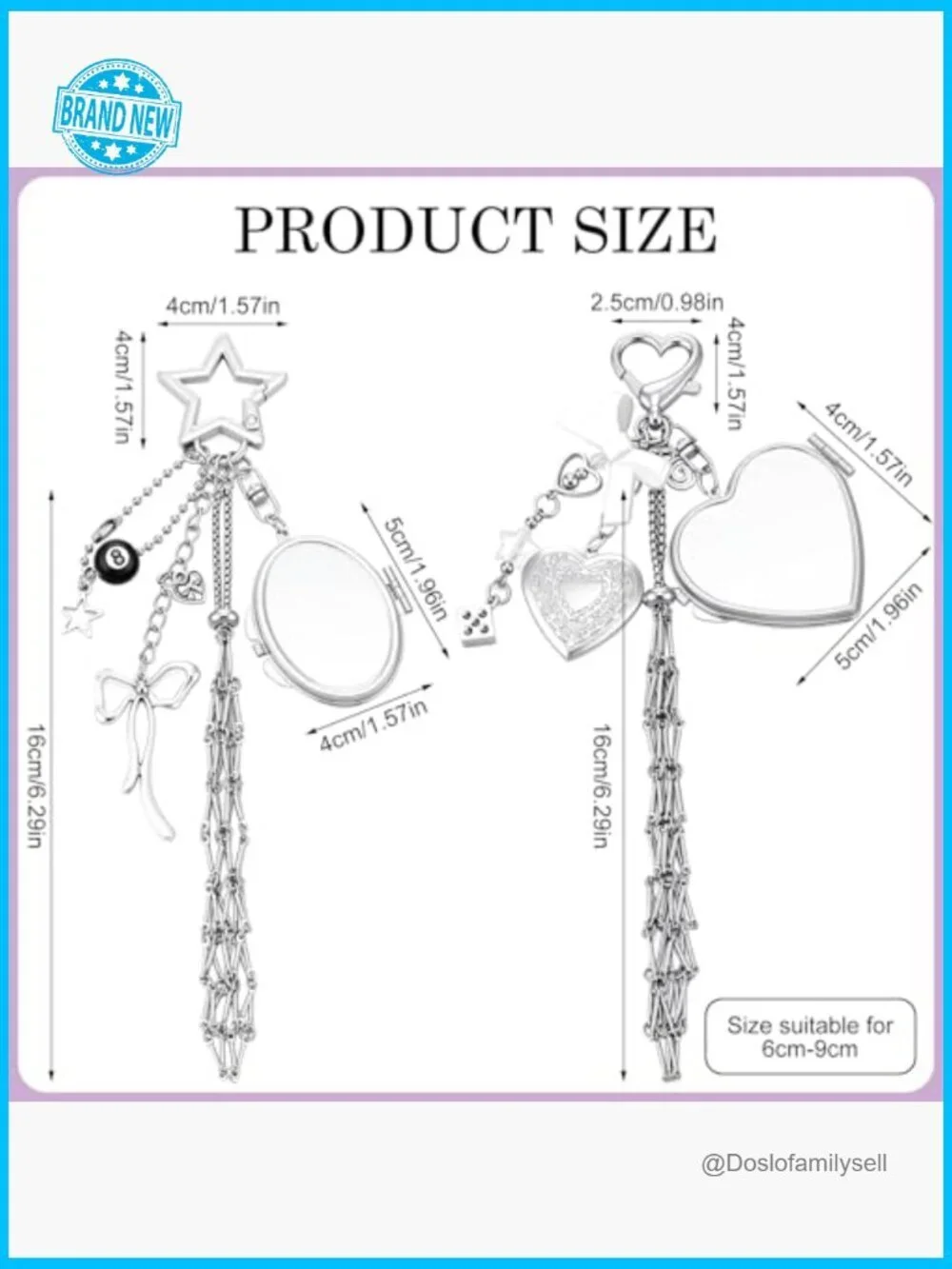 Y2K Mirror Lipstick Case Keychain Holder Kawaii Lip Gloss Bag Purse Organizer